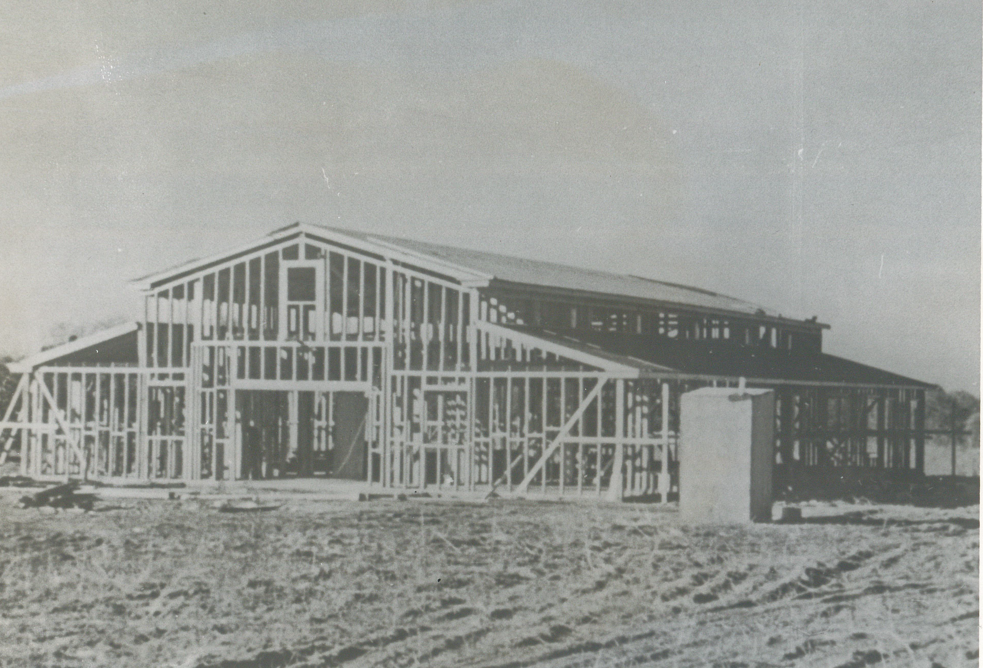 Construction of the original Grace Church building